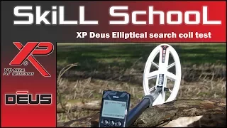 XP Deus metal detector - High Frequency Elliptical coil test