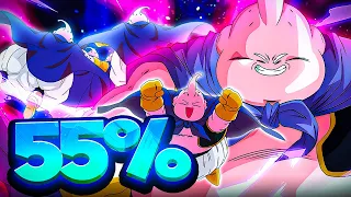 (Dokkan Battle) 55% LEVEL 1 LINKS DOKKANFEST MAJIN BUU (GOOD) COMPLETE OVERVIEW AND SHOWCASE!