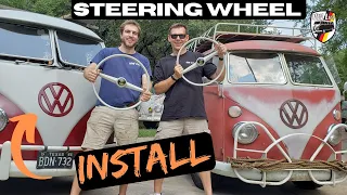 Restored Steering Wheels for our VW Buses!