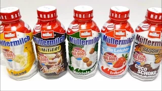 Müllermilch Compilation - Banane, Eiskaffee, Nuss, Erdbeere & Coco Schoko