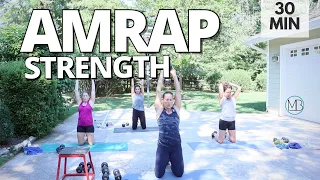 Full Body AMRAP Workout with Weights | As Many Rounds as Possible | Muscle Building FAT Burn