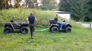 Quad ATV  Pulling Goes vs Polaris