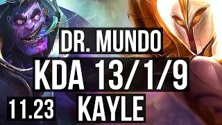 MUNDO vs KAYLE (TOP) | 13/1/9, Legendary | EUW Diamond | 11.23