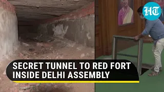 Watch: Secret tunnel to Red Fort used by British unearthed inside Delhi Assembly