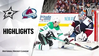 NHL Highlights | Stars @ Avalanche 1/14/20