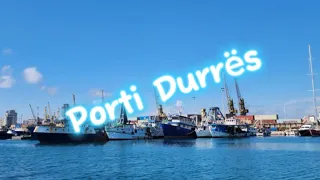 Durrës,porti, plazhi,lindja e diellit.!#albania #durres