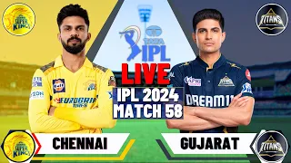 Live CSK Vs GT 59th T20 Match | Cricket Match Today | GT vs CSK live  #liveipl