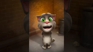 Talking Tom eats hot pepper scraping