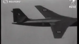 TRANSPORT / DEFENCE: New aeroplanes being demonstrated at the Farnborough Airshow (1951)