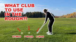 WHEN TO USE HYBRIDS or IRONS or FAIRWAY WOODS FROM THE ROUGH-Golf lessons