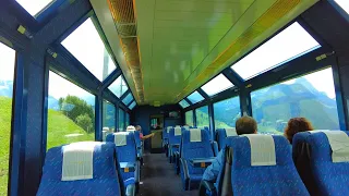Goldenpass Panoramic VIP Seats | Most Unique Train In Switzerland Zweisimmen - Montreux