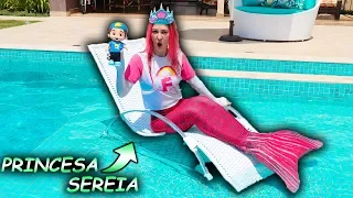 LUCCAS NETO TRANSFORMA FRANZINHA NA PRINCESA SEREIA AQUATICA !