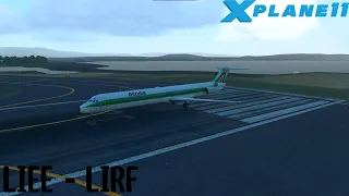 🔴X-Plane11| Farewell Alitalia | Cagliari & Rome Fiumicino | Rotate MD80 | XPRealisticV2