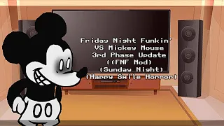 Friday Night Funkin' Mod Characters Reacts / VS Mickey Mouse 3rd Phase Update (FNF Mod)