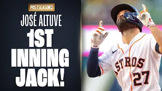 José Altuve cranks 1st inning HR to put Astros ahead in ALCS Game 4!