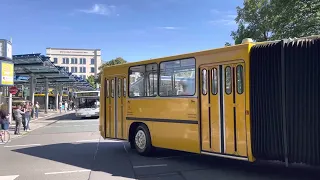 Omnibusparade anlässlich 100 Jahren Stadtbus Chemnitz