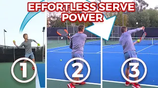 3 Drills For Effortless Serve Power (Science Backed)