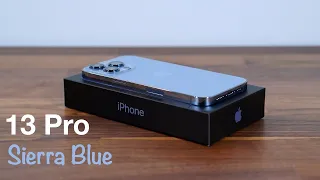 iPhone 13 Pro Sierra Blue Unboxing with MagSafe Silicone Case | #iphone13pro