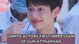 [Engsub] GMMTV Actors First Impression of Gun Atthaphan (AJ JJ) version #gunatthaphan