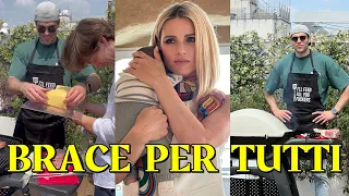 Michelle Hunziker a pranzo da Aurora Ramazzotti è Goffredo Cucina brace per tutti c'è anche Cesare