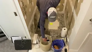 DIY Shower Time-lapse - How hard is it to tile a shower?