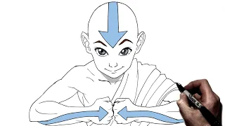 How to Draw Aang | Step By Step | Avatar The Last Airbender