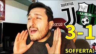 LA JUVE NON SI ARRENDE!!! SOFFERTA MA SE LA PORTANO A CASA!!! Juventus 3-1 Sassuolo