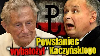 Powstaniec "wybatożył" Kaczyńskiego. 97-letni Stefan Meissner z przesłaniem "Nie chcemy dyktatury"