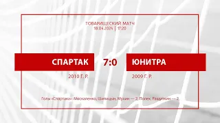 «Спартак»-2010 — «Юнитра»-2009 — 7:0