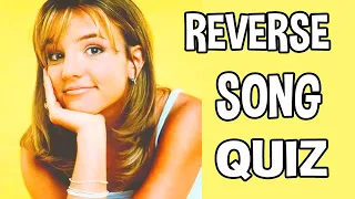 Reverse song quiz.