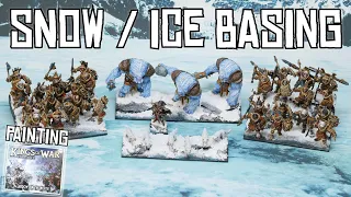 How to make Snow / Ice bases - Multibasing Kings of War Northern Alliance