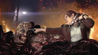 RESIDENT EVIL REVELATIONS 2 ALL BOSS FIGHTS WITH CUTSCENE BOTH SCENARIOS BARRY AND CLAIRE