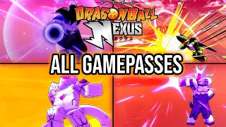 All Gamepasses Showcase | Dragon Ball Nexus