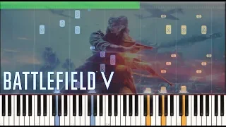 Battlefield V - Flute Theme/Under No Flag - Piano Tutorial (Synthesia)