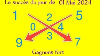 LA CROIX DU JOUR DE 01 MAI 2024 et LE CALCUL DES PIONS FORT POUR GAGNER AU LOTTO