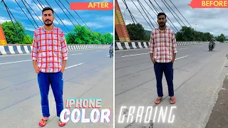 iPhone color grading 🔥| iPhone मैं color grading कसें करे ।vicky