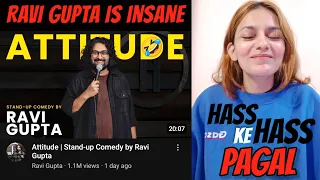 Itna Mai Kabhi Hassi Hi Nahi!! Ravi Gupta - ATTITUDE Reaction #hindistandupcomedy2024 #dammitreacts