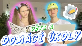 TYPY DĚTÍ PŘI DĚLÁNÍ DOMÁCÍCH ÚKOLŮ📝 | SKETCH