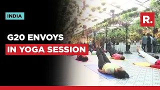 Siliguri: G20 delegates participate in Yoga session during ‘2nd G20 Tourism Group meeting' | WATCH