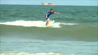 National Kidney Foundation Contest 2011, Jonathan Wallhauser Surfing Cocoa Beach, Florida