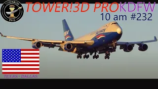 Dallas Ft Worth 150+ Arr / Dep. Tower!3D Pro (modified*) KDFW @ 10am