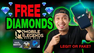 HOW TO GET FREE DIAMONDS in Mobile legends  • Free Diamonds up to 3000 (LEGIT) Cris Digi