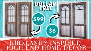 DIY DOLLAR TREE Kirkland's Inspired Wall Decor | High End Dupe | Look For Less | Solid Wood Frame