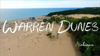 Warren Dunes State Park MI by drone