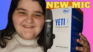 [ASMR] Unboxing New Microphone (Blue Yeti X) & Updates (soft-spoken)