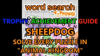 Word Search by POWGI: Sheepdog Trophy Guide