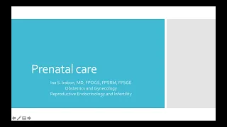 prenatal care