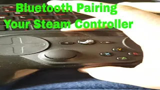 Pairing a Steam controller using bluetooth way.