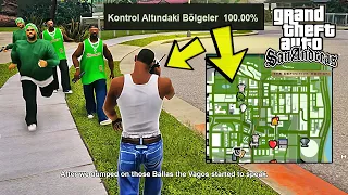 TÜM ÇETE BÖLGELERİNİ ALINCA BAKIN NE OLUYOR !? GTA SAN ANDRES DEFINITIVE EDITION