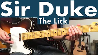 How To Play The Sir Duke Lick On Guitar | Stevie Wonder Guitar Lesson + Tutorial